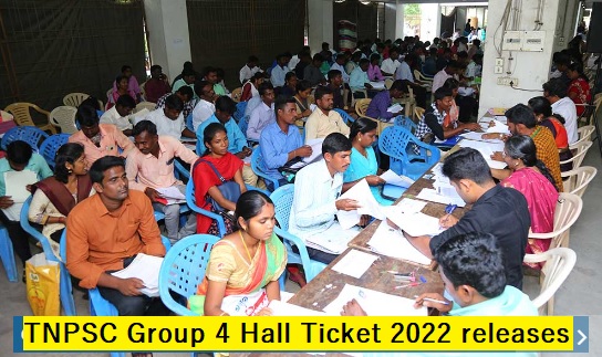 TNPSC Group 4 Hall Ticket 2022 releases